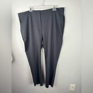 Eileen Fisher Graphite Gray Ankle Pant Organic Cotton High Waisted Size …